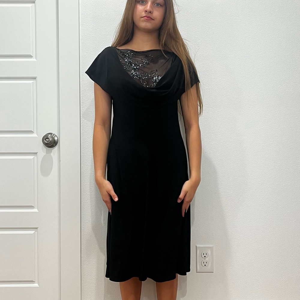 Black Dress with Sequin Detail